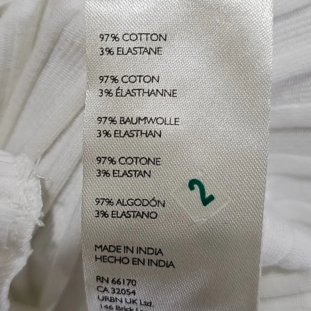 Free People Ribbed Cardigan Cream Button Front Stretch Size L - Picture 5 of 7
